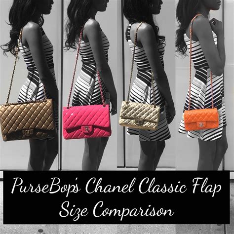 chanel flap bag sizes